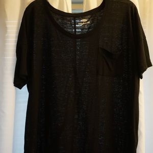 Old Navy; Black Boyfriend short sleeved